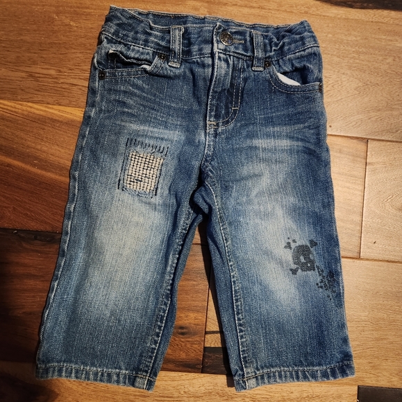 Amy Coe Baby Boys Skull Distressed Jeans 6-9 Months - Picture 1 of 3